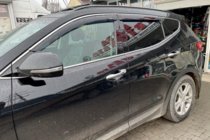 Hyundai Santa Fe 3 2012–2018 Vindavvisare för sidorutor med kromlist Long (4 st, HIC) foto 1