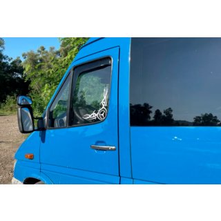 Insticksmonterade vindavvisare (2 st, HIC) Mercedes Sprinter W901/902/903/904/905 1995–2006 foto 3