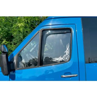 Insticksmonterade vindavvisare (2 st, HIC) Mercedes Sprinter W901/902/903/904/905 1995–2006 foto 2