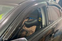 Mitsubishi Lancer X 2008– Vindavvisare för sidorutor (4 st, HIC) foto 5