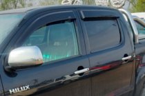 Toyota Hilux 2006–2015 Vindavvisare för sidorutor (4 st, HIC) foto 1