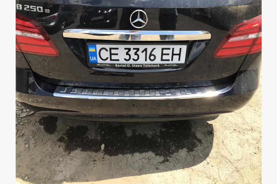 Mercedes B-class W246 2011–2018 Lastskydd bakre stötfångare Carmos (rostfritt stål) Foto 7