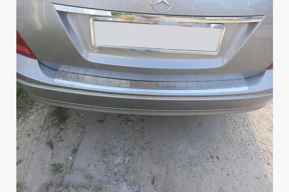 Mercedes C-klass W204 2007–2015 Bakre stötfångarskydd (SW, blank, rostfritt stål) Image