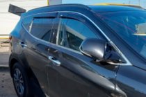 Hyundai Santa Fe 3 2012–2018 Vindavvisare med kromlist (4 st, HIC) foto 1