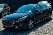 Hyundai Sonata LF 2014–2019 Vindavvisare med kromlist (4 st, HIC) foto 5