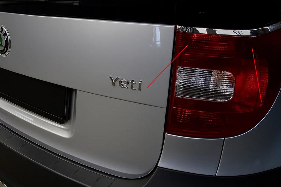 Skoda Yeti 2009–2017 Bakljussargar (2 st, rostfritt stål) Image