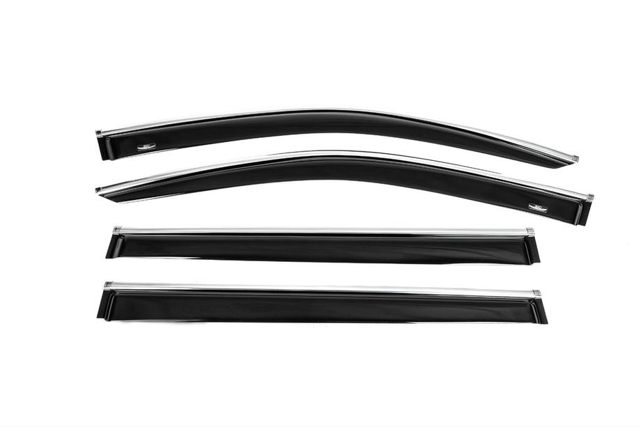 Toyota Highlander 2013–2019 Vindavvisare med kromlist (4 st, HIC) Image