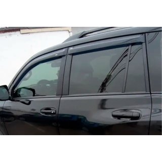 Vindavvisare för sidofönster 8 cm (4 st, HIC) Toyota Land Cruiser Prado 150 2009–2023 foto 1