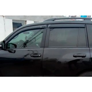 Vindavvisare för sidofönster 8 cm (4 st, HIC) Toyota Land Cruiser Prado 150 2009–2023 foto 3