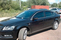 Volkswagen Passat B6 2006–2012 Vindavvisare med kromlist SW (4 st, HIC) foto 8