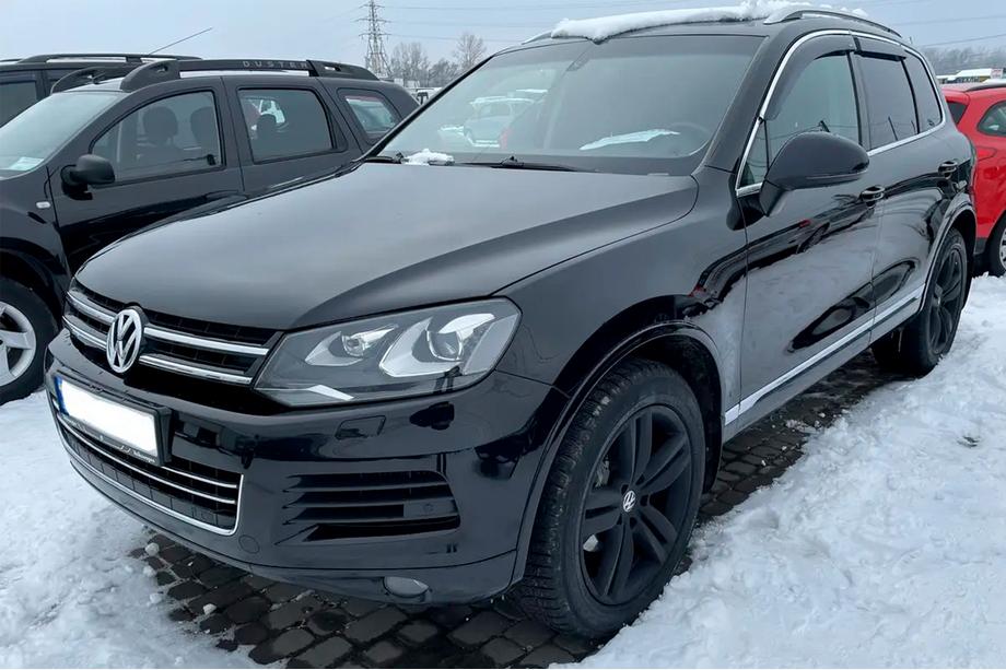 Volkswagen Touareg 2010–2018 Vindavvisare med kromlist (4 st, HIC) Foto 4