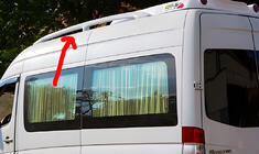 Mercedes Sprinter W906 2006–2018 Takrails (för lackering) foto 1