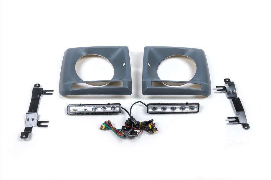 Mercedes G class W463 1990–2018 Strålkastarkåpor med LED (5 dioder, sats) Foto 2