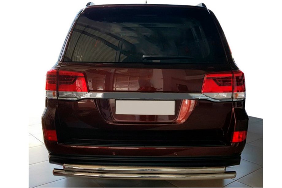 Toyota Land Cruiser 200 2007–2021 Bakre skyddsbåge AK002-double (2 st, rostfritt) Image