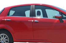 Fiat Punto Grande/EVO 2006–2018 Dörrhandtagskåpor (4 dörrar, rostfritt stål) Carmos - turkiskt stål foto 1