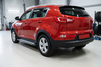 Kia Sportage 2010–2015 Sidosteg Rainbow (2 st, aluminium) foto 1