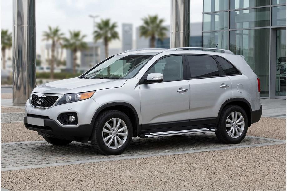 Kia Sorento II XM 2009–2014 Sidosteg Rainbow (2 st, aluminium) Image