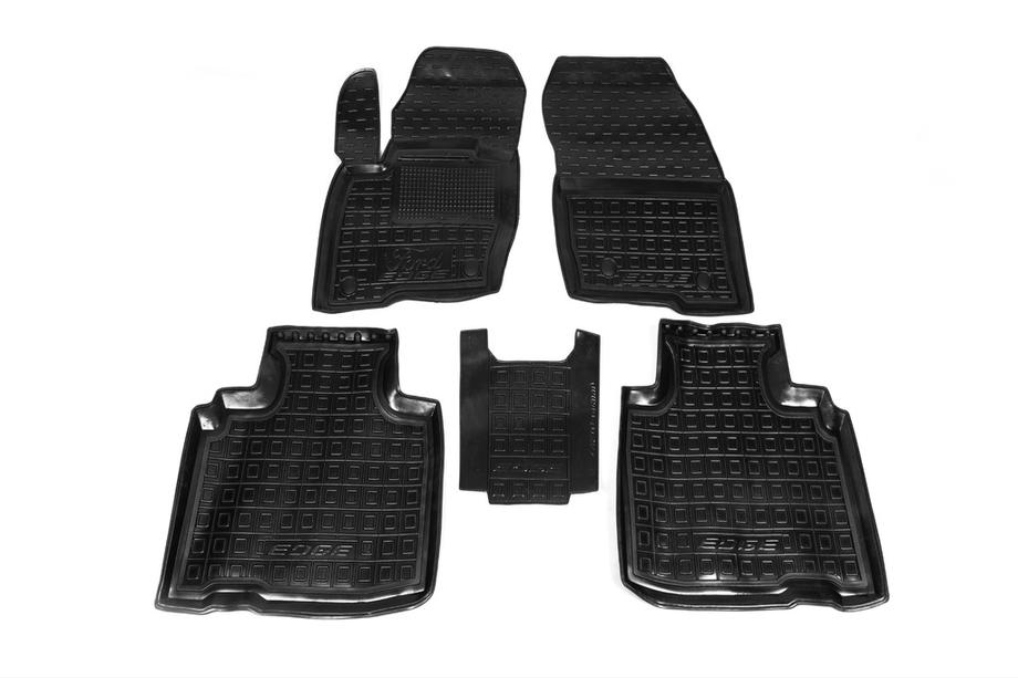 Ford Edge 2014–2024 Gummimattor med upphöjd kant 2016+ (Autogumm) Image