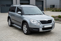 Skoda Yeti 2009–2017 Sidosteg Rainbow (2 st, aluminium) foto 1