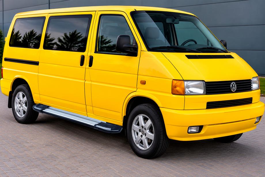 Volkswagen T4 Transporter 1990–2003 Sidosteg Rainbow (2 st, aluminium) Lång hjulbas Image