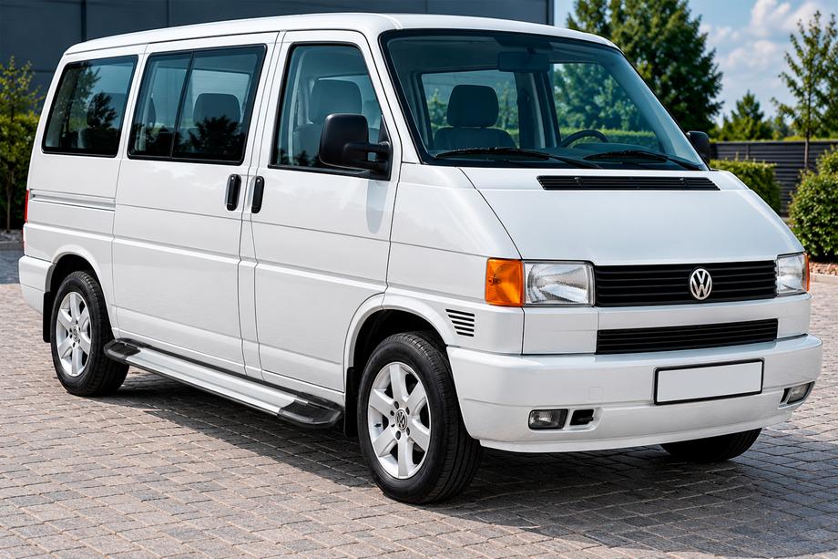 Volkswagen T4 Caravelle/Multivan 1990–2003 Sidosteg Rainbow (2 st, aluminium) Lång hjulbas Image