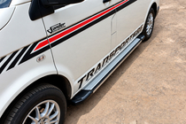 Volkswagen T5 Transporter 2003–2010 Sidosteg Rainbow (2 st, aluminium) Kort hjulbas foto 3
