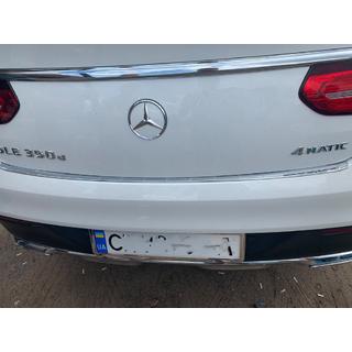 Kromlist till bakre stötfångaren (OEM) Mercedes GLE Coupé C292 2015–2019 foto 3