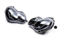 Mercedes C-klass W203 2000–2007 Framlyktor med LED-positionsljus (2 st) Mörka foto 10