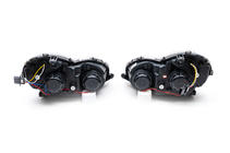 Mercedes C-klass W203 2000–2007 Framlyktor med LED-positionsljus (2 st) Mörka foto 6