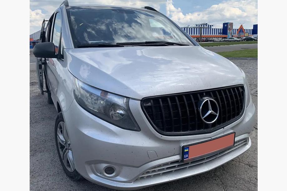 Mercedes Vito/V-klass W447 2014– Frontgrill GT Panamericana Black (2014-2023 för Vito W447) Image