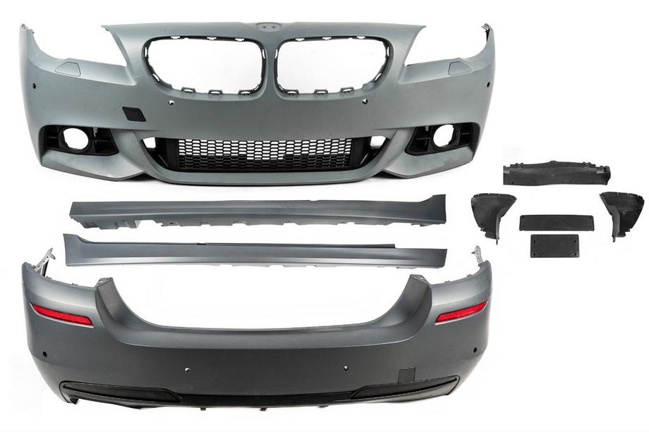 BMW 5-serien F10/F11 2010–2016 Bodykit (M-Performance LCI) Dubbla avgasutblås på ena sidan Foto 2