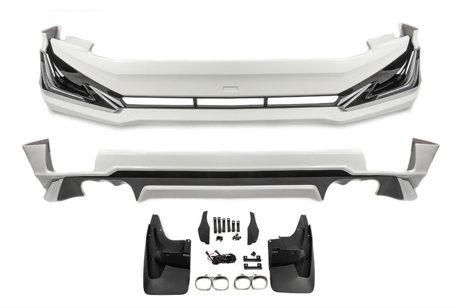 Toyota Land Cruiser Prado 150 2009–2023 Främre och bakre stötfångarläppar Modelista V3-LED (2017-) Image