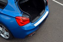 Ford Fiesta 2017– Bakre stötfångarskydd OmsaLine (rostfritt) foto 3
