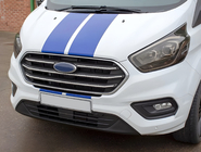 Ford Custom 2013–2022 Kromlister till kylargrill 2018+ (4 st, rostfritt) foto 1
