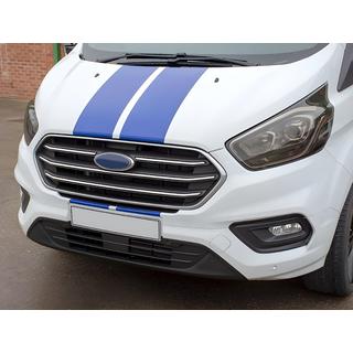 Kromlister till kylargrill 2018+ (4 st, rostfritt) Ford Custom 2013–2022 foto 1
