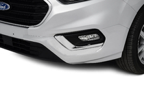 Ford Custom 2013–2022 Kromade dimljuslister 2018+ (2 st, rostfritt) OmsaLine – italienskt rostfritt stål foto 1