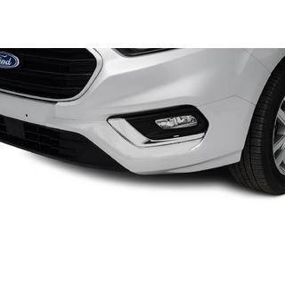 Kromade dimljuslister 2018+ (2 st, rostfritt) Ford Custom 2013–2022 foto 1