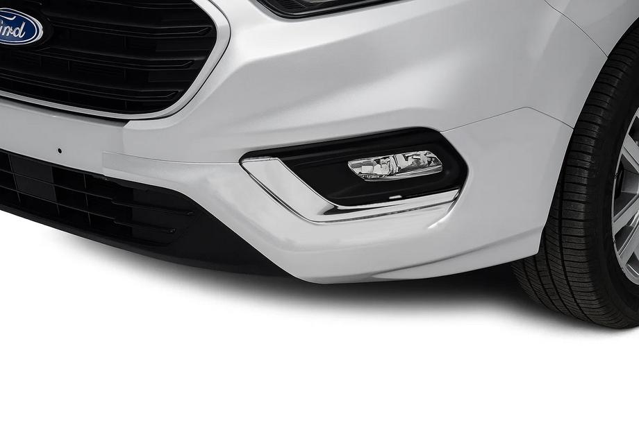 Ford Custom 2013–2022 Kromade dimljuslister 2018+ (2 st, rostfritt) OmsaLine – italienskt rostfritt stål Image