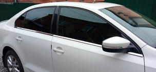Volkswagen Jetta 2011–2018 Nedre fönsterlister (6 st, rostfritt) Carmos - turkiskt stål foto 1