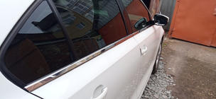 Volkswagen Jetta 2011–2018 Nedre fönsterlister (6 st, rostfritt) Carmos - turkiskt stål foto 2
