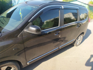 Dacia Lodgy 2012–2022 Vindavvisare med kromlist (4 st, Niken) foto 3