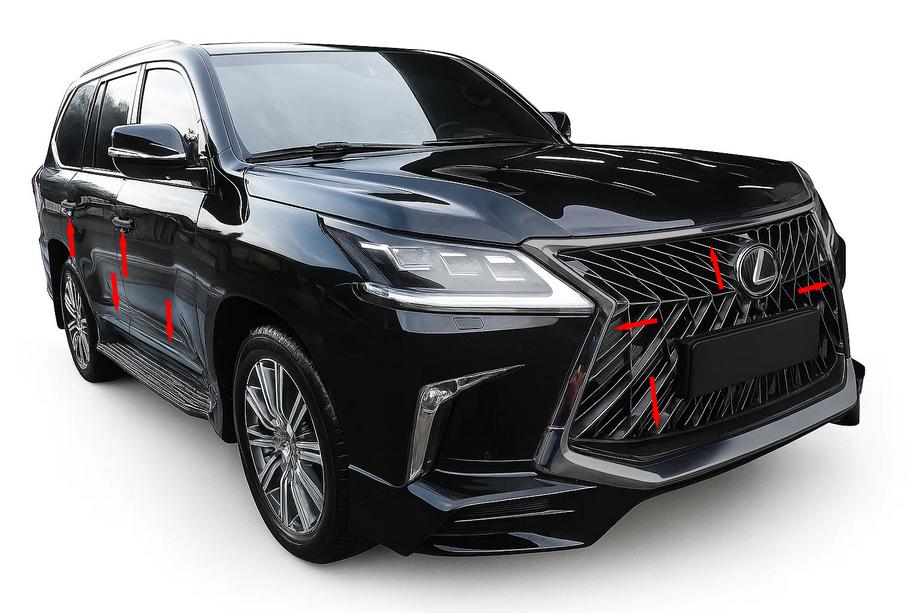 Lexus LX570/450d 2008–2022 Bodykit BlackEdition (för TRD 2016+) Foto 1