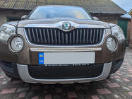 Skoda Yeti 2009–2017 Vintertäckning för grill (nedre, 2009-2013) foto 1