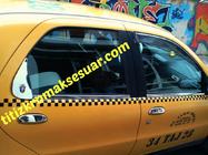 Fiat Albea 2002–2012 Yttre fönsterlister (4 st, rostfritt) foto 2