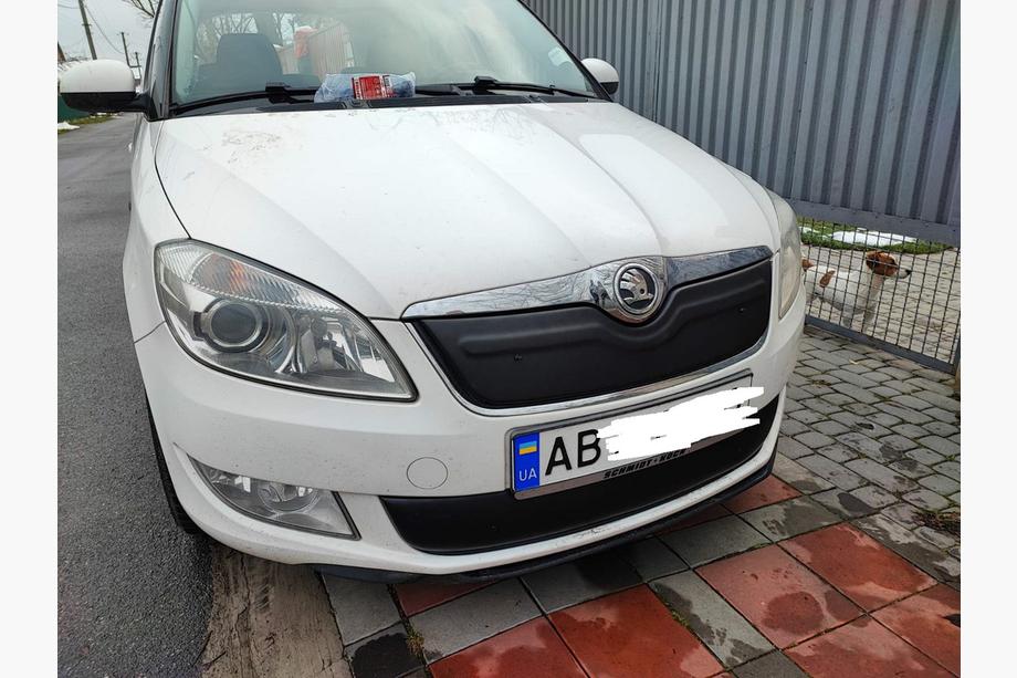 Skoda Roomster 2006–2015 Vintertäckning för grillen (2010+, övre) Blank Foto 5