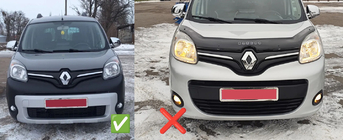 Renault Kangoo 2008–2020 Vintertäckning för nedre grill (2013+) Matt foto 4