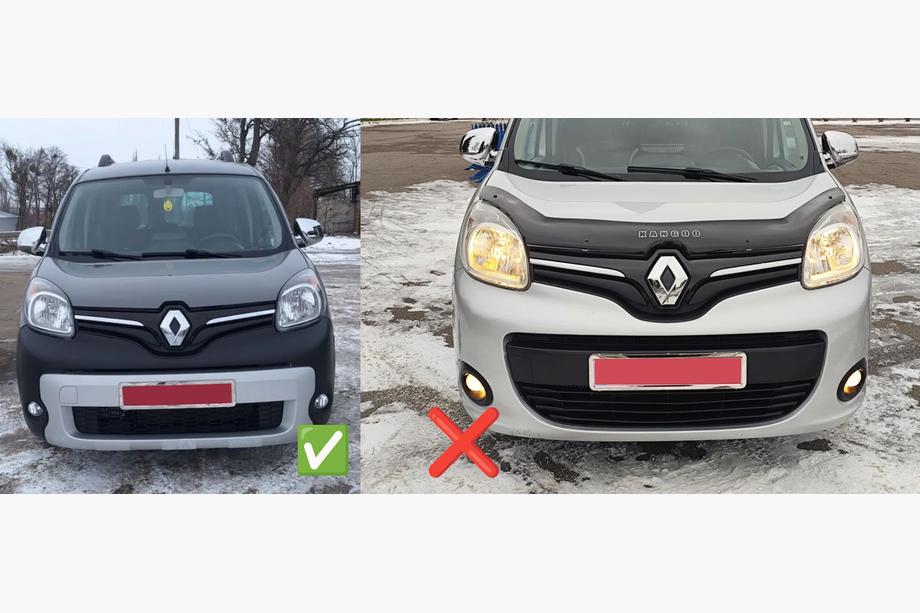 Renault Kangoo 2008–2020 Vintertäckning för nedre grill (2013+) Foto 4