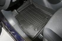 Nissan Tiida 2011–2014 (2015↗) 3D gummimattor för kupén (4 st, Novline) foto 2
