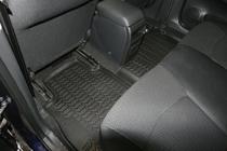 Nissan Tiida 2011–2014 (2015↗) 3D gummimattor för kupén (4 st, Novline) foto 3