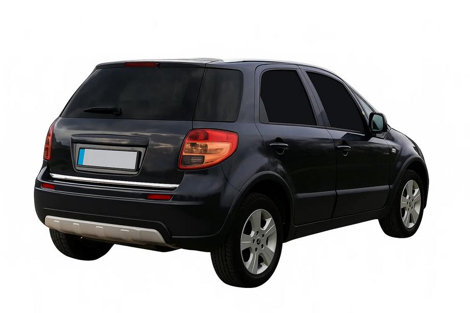 Fiat Sedici 2006–2014 Kromlist till baklucka (rostfritt stål) Foto 2
